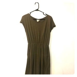 Green knee high dress